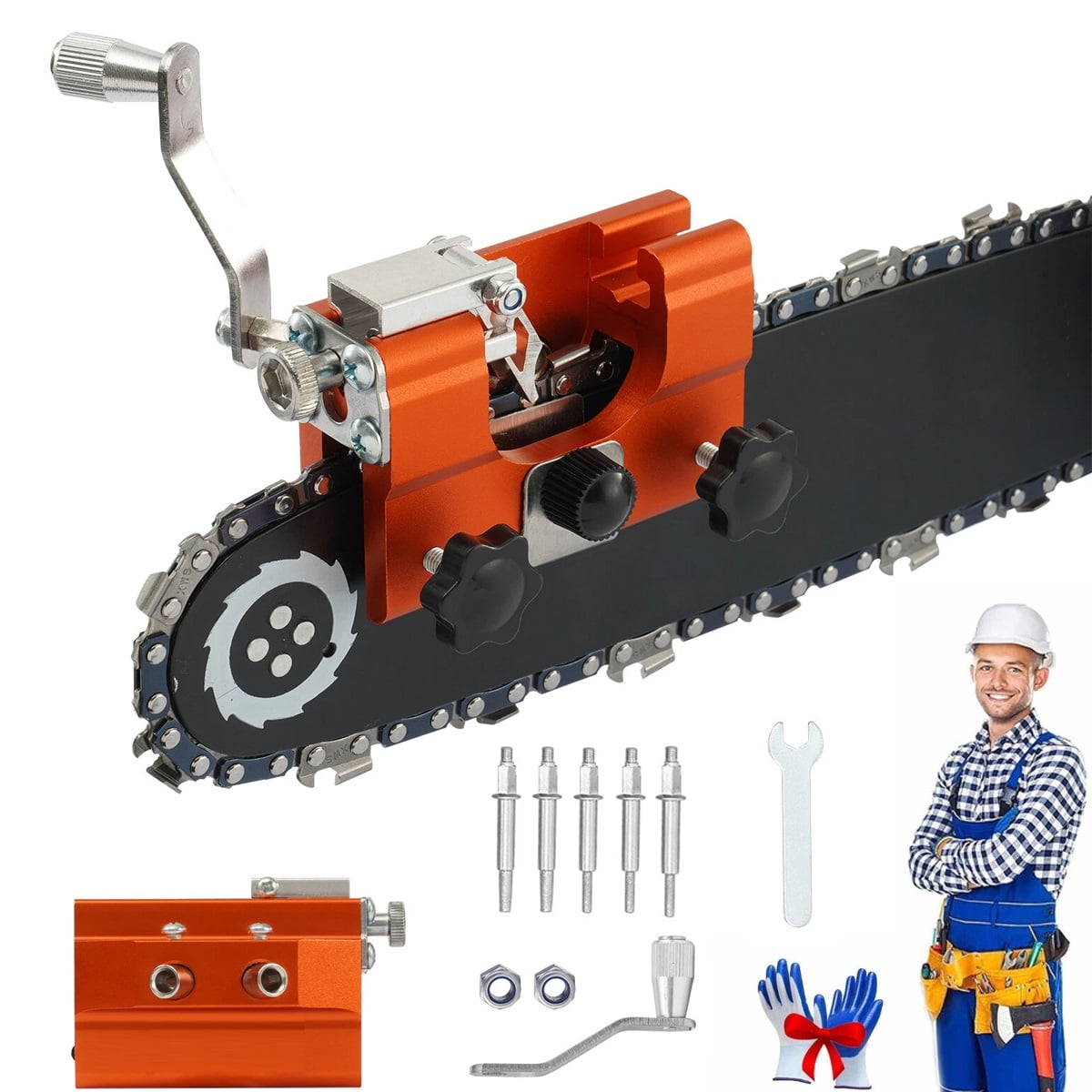 Durable Chainsaw Sharpener Jig Manual Chainsaw Chain Sharpening For Most Chain S