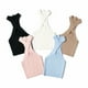 thumbnail image 4 of Txlixc Chaleco de estilo simple ajustado para mujer, tops cortos sin mangas con cuello halter Txlixc Sexy, 4 of 4