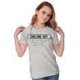 thumbnail image 4 of Chilling Out Relaxed Funny Workout Womens Fitted Plus Size Graphic Tee Brisco Brands 3X, 4 of 5