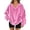 BG33_Hot Pink, variant on Resicozy Fuzzy Flannel Sweatshirt for Women Fluffy Pullover Sweaters Long Sleeve Oversized V Neck Sweatshirt Pink S