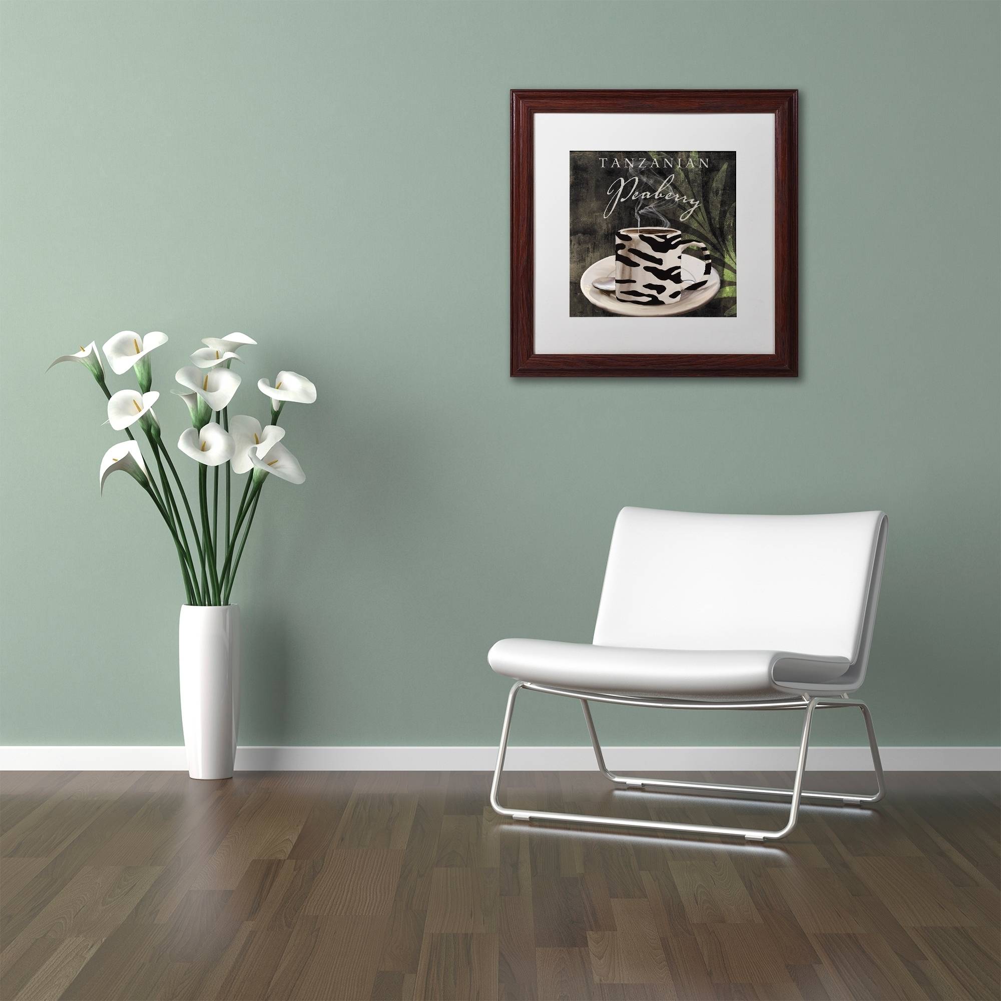 Trademark Fine Art "Afrikan Coffee II" Canvas Art by Color Bakery White Matte, Wood Frame
