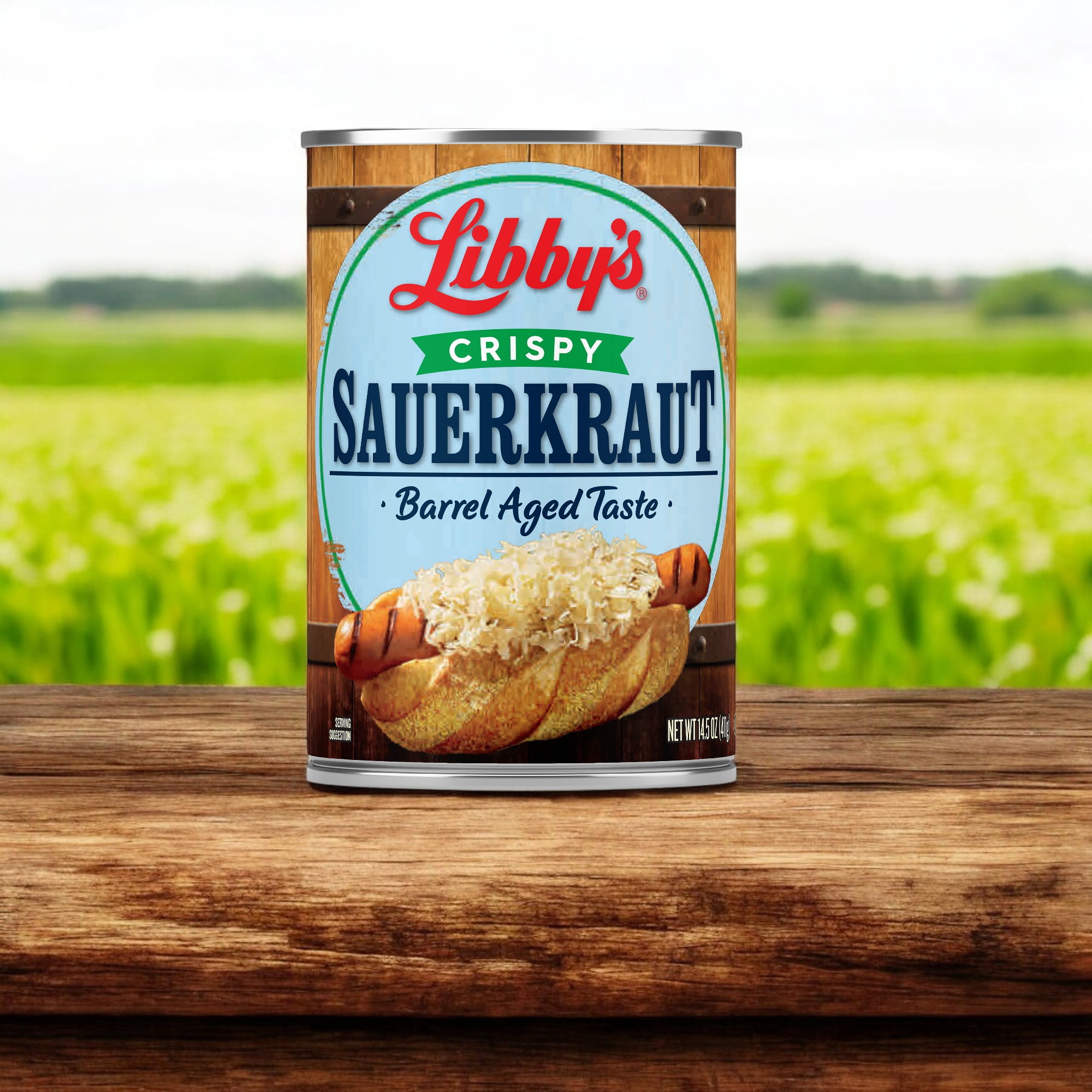 Libby's Crispy Sauerkraut, Canned, 2 Pack, 14.5 Oz, Bold Flavor