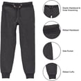 thumbnail image 3 of CHUANK Pantalon de Jogging Ajusté en Molleton pour Garçon (Lot de 2), 3 of 4