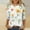 Yellow, variant on Aloohaidyvio Shirts for Women,Womens Printed T-Shirt Mid-Length Blouse Round Neck Casual Tops