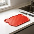 thumbnail image 6 of Miwamany Double Sided Plastic Cutting Board, Non Slip Thick Chopping Board for Meat and Vegetables, Dishwasher Safe TPU Kitchen Cutting Board with Leakage Groove (13x10.6in), 6 of 8