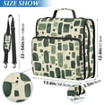 thumbnail image 2 of FORMRS Zipper Binder with Shoulder Strap 2-inch Ring 500 Sheet Capacity File Bag, Green Geometric, 2 of 5