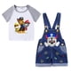 thumbnail image 5 of Conjunto de bebé PAW Patrol, ropa para niño, ropa deportiva informal para niños, camisetas para niños + pantalones cortos vaqueros con cinturón, conjunto de 2 uds, ropa infantil de dibujos animados, 5 of 5