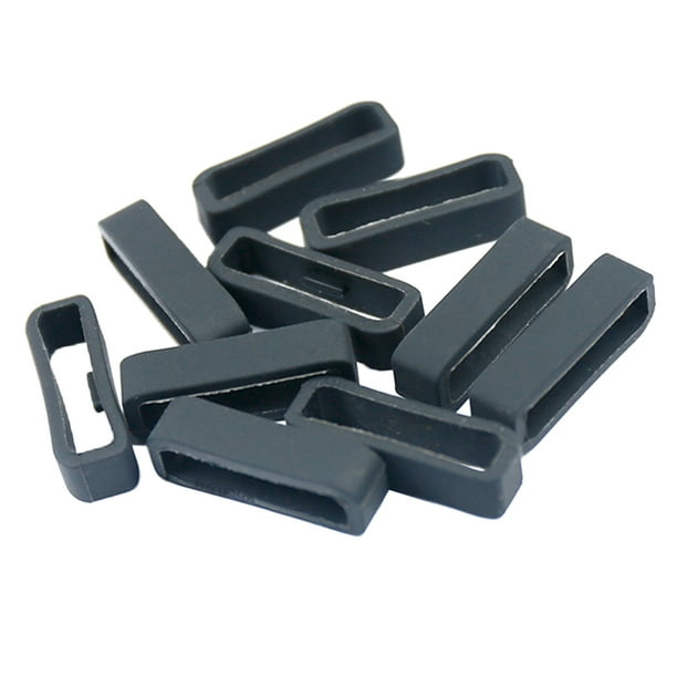 10Pcs Rubber Fastener Rings Strap Loop Keeper Watch Accessories