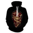 thumbnail image 1 of Men's 3D Skull Hoodie Pullover Print Pattern Fashion Sweatshirt Sportswear, 1 of 3