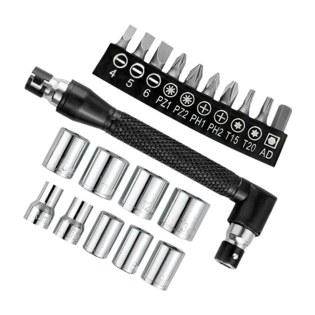 Llave de doble extremo, llave de tubo hexagonal, alto rendimiento, Universal, destornillador de ángulo recto de Metal de 1/4 pulgadas, llave tipo L