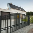 thumbnail image 2 of ALEKO Garden Steel Dual Swing 14 x 6 feet Black Driveway Gate Paris Style, 2 of 15