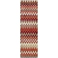 thumbnail image 3 of SAFAVIEH Tahoe Simonette Chevron Area Rug, Beige/Terracotta, 5'1" x 7'6", 3 of 8