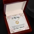 thumbnail image 6 of To My Wife Taken by The Most Beautiful Woman Infinity Knot Necklace Message Card, 6 of 17
