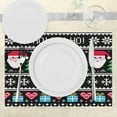 thumbnail image 3 of Ambesonne Christmas Place Mats Set of 4, Nordic Retro Borders, Standard Size, Multicolor, 3 of 6