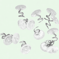 50 Pcs Clear Head Upholstery Tacks, 0.5 Inches Twist Pins for Slipcovers and Bedskirts