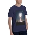 thumbnail image 2 of Bingfone Peggy'S Cove Lighthouse Men'S Loose Fit Short-Sleeve Pocket T-Shirt, 2 of 7