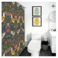 thumbnail image 5 of Art Shower Curtain for Bathroom,Enchanted Vintage Flowers Arts Home Decorative Waterproof Shower Curtain Bathroom Curtain Decor 66x72 Inch, 5 of 8