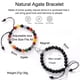 thumbnail image 2 of Heart Matching Couple Bracelets - Natural Stone Beads Yoga Bracelet for Romantic Lovers - Perfect Valentine's Day Gift, 2 of 5