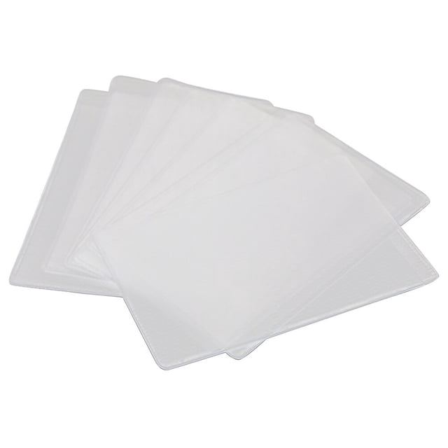 12 Pcs Couverture Transparente Porte-Polish Terne pour Banque d'Identité de Bus