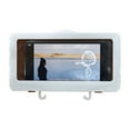thumbnail image 1 of Liner Tablet Or Phone Holder Waterproof Case Box Wall Mounted All Covered Mobile Phone Shelves Self-Adhesive Shower Accessories（White）, 1 of 7
