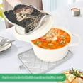 thumbnail image 3 of Yayeee Pot Holders Kitchen Heat Resistant with Pocket 7"x9.8" Cotton Oven Cooking Hot Pads, Skeleton with Flowers Pattern, 3 of 7
