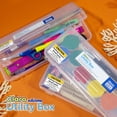 thumbnail image 5 of BAZIC Non Toxic PP Plastic Pencil Cases, Clear, 4 Pack, 5 of 8