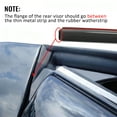 thumbnail image 5 of Ikon Motorsports In Channel Window Visors for 2001-2007 Toyota Highlander Acrylic Smoke Rain Guards Side Door Deflectors 4PCS, 5 of 9