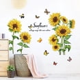 thumbnail image 5 of Calcomanías de pared Sincero de mariposas y girasoles 1 ud, 5 of 5
