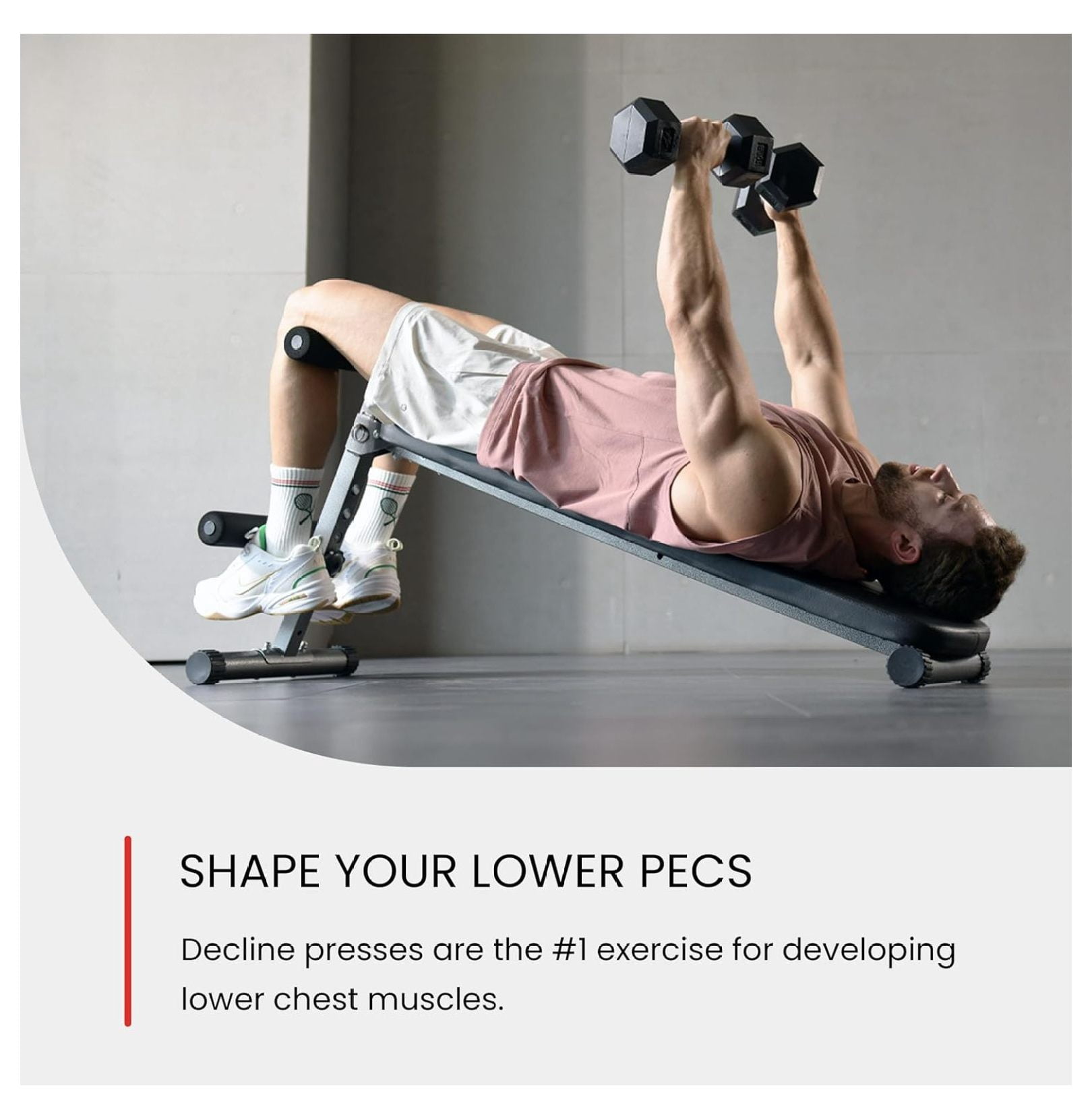 Finer Form Gym-Quality Adjustable Sit Up Ab & Decline Weight for Home Gym Strength Training.