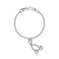thumbnail image 3 of Angara Natural 0.08 Ct. Ruby Heart Ring in 14K White Gold for Women (Ring Size: 3), 3 of 9