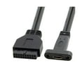 thumbnail image 4 of Puerto único USB 3.1 tipo C USB-c hembra a placa base USB 3.0 Cable de cabecera de 19 pines 50 cm, 4 of 5
