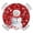 Red, variant on Eiffel Tower Round Tablecloth for 55-60 Inch Tables,Fitted Table Cover with Elastic Edge,Vintage France Romantic European Paris City Art Waterproof Outdoor Table Cloth Protector for Patio Dinner
