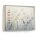 thumbnail image 2 of Designart "Minimal Harmony Of Beige And Blue Herbs" Herbs Floater Framed Wall Art Living Room, 2 of 5