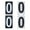 Black / White, variant on Toptie 2 Sets Tennis Score Keeper Visible 0-9 Double Sides Flip Scoreboard Numbers-Black/Red-2.5 x 5 Inch