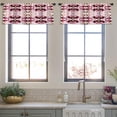 thumbnail image 3 of LALILO Kitchen Curtain Valance Tie Dye Boho Ink Japanese Rod Pocket Window Curtain 52"x 18" Set of 2, 3 of 5