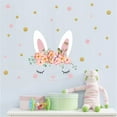 thumbnail image 6 of NSESSHome Easter Wall Stickers for Wall Decoration Easter Egg Bunny Flower Wall Decals Peel and Stick Easter Window Wall Clings Living Room Bedroom and Nursery Supplies Spring Rabbit Stickers, 6 of 6