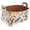 Multicolor 3, variant on Gentleman Dog Background Storage Basket Collapsible Storage Bin, PU Foldable Basket Convenient Box Storage Organizer with Handles for Shelves Office Bedroom Closet Nursery Toys Laundry