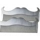 thumbnail image 2 of 4 Pieces Pocket Combs for Men Beard Trimmer Comb Men's Comb Styling Comb for Men Stainless Steel Comb Goatee Comb Cosmetic Tool Beard Comb, 2 of 4