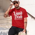 thumbnail image 3 of Liquid Death T-Shirt Casual Tee Shirts For Men, 3 of 6