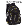 thumbnail image 2 of Qarigey Estudiantes Libro Papelería Almacenamiento Impreso escolar Senderismo portátil con cierre de cremallera de gran Mochilas Amarillo Largo Qarigey AP012774-03, 2 of 6