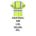thumbnail image 2 of High Visibility Short Sleeve Snag-Resistant Reflective T-Shirt for Workwear, Hi Vis crewneck pocket Tee (Safety Orange S), 2 of 5