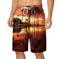 thumbnail image 5 of JIKNTTR Men's Drawstring Walk Short Summer Fashion Printed Shorts Elasticated Waisted Beach Pants Stylish Summer Beach Stretch Short, 5 of 5