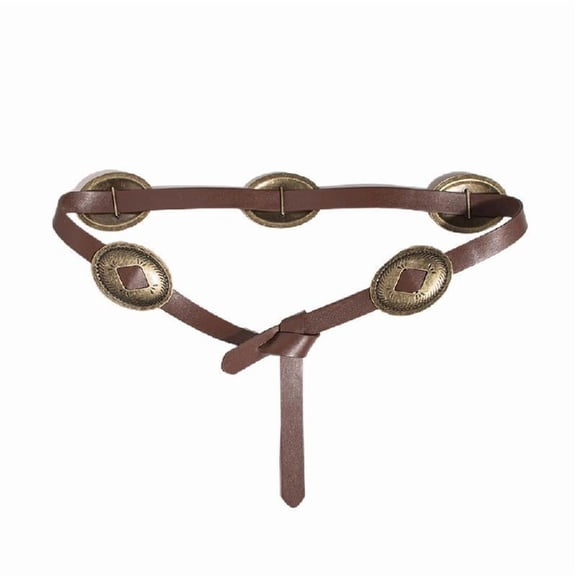 Yokua Vintage Western Belt Western Concho Belt Metal Belt Jeans Belt Cowboy Belt