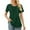Dark Green, variant on NANAIQ Short Sleeve Women's Tops Pleated Casual Crew Neck T Shirts for Women Soft Fashion Skin-Friendly Womens T Shirts Summer Tops Dark Green XXL