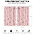 thumbnail image 2 of Nursery Curtains Boys Girls Kids Red Fruit Cherry Print Pattern Window Drapes for Living Bedroom Playroom Room Decor Rod Pocket 42x63Inch 2 Panels, 2 of 2
