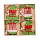 thumbnail image 1 of Colgante de árbol de Navidad pintado, 12 piezas, colgante de Navidad de madera, adornos de madera de Navidad Payaso, 1 of 9