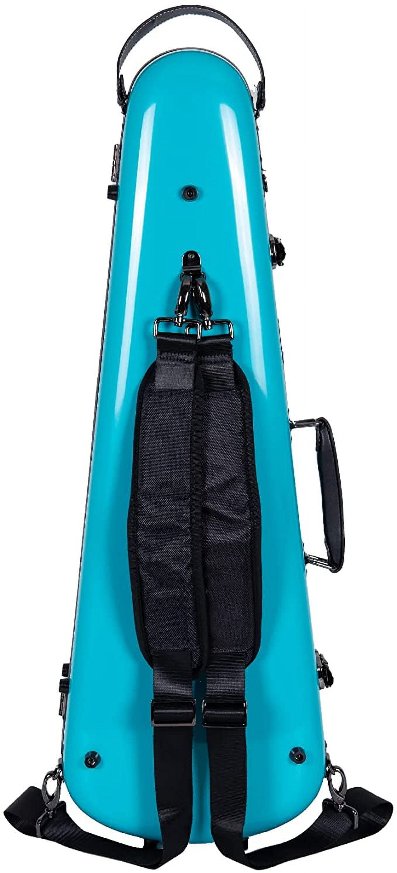 Crossrock 4/4 Size Violin Fiberglass Case with High Quality Velvet Lining