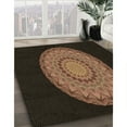 thumbnail image 3 of Ahgly Company Tapis d'Intérieur Lavable en Machine Carré Transitionnel Marron Sienne, 5 Pieds Carré, 3 of 7