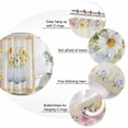 thumbnail image 3 of Yellow White Daisy Bathroom Shower Curtains with 12 Hooks Polyester Waterproof Shower Curtain for Stalls and Bathtubs Spring Pastoral Botanical Flowers Decorative Bathroom Curtain 48x72 Inches, 3 of 9