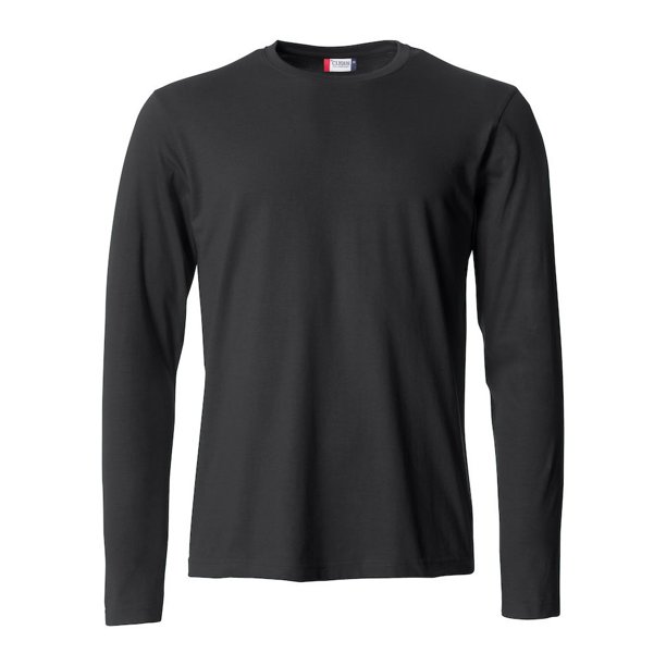 Clique - Camiseta Basic de Manga Larga para Hombre (Negro)